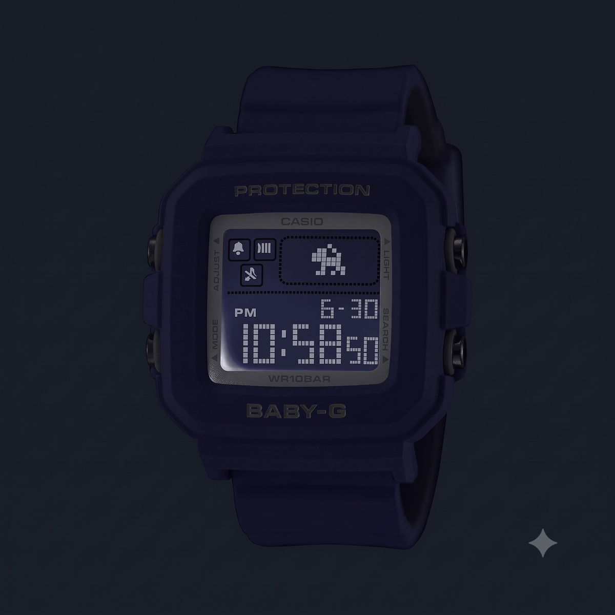 Casio BABY-G BGD-10K-6 Digital Watch & Holder Set, 100M