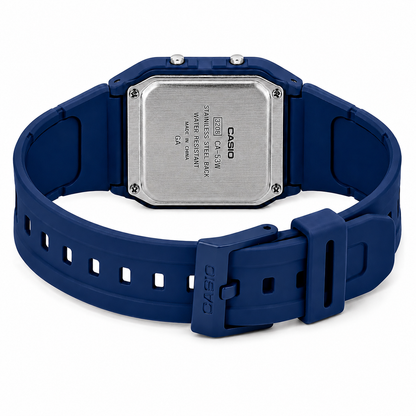 Casio CA-53WF-2B Unisex Calculator Digital Watch, 8-Digit Calculator, Blue