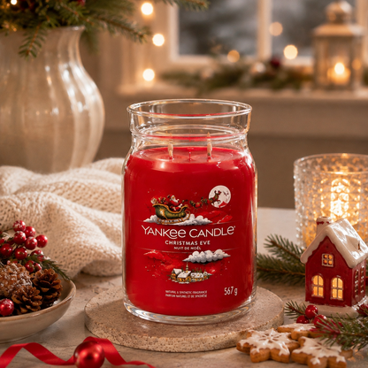 Yankee Candle Christmas Eve Large Glass Jar 2 Wick Candle 567g