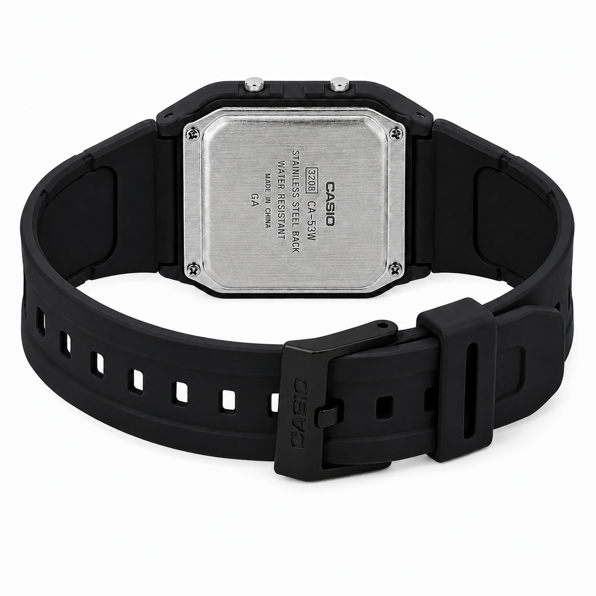 Casio CA-53WF-1B Unisex Calculator Digital Watch, 8-Digit Calculator, Black