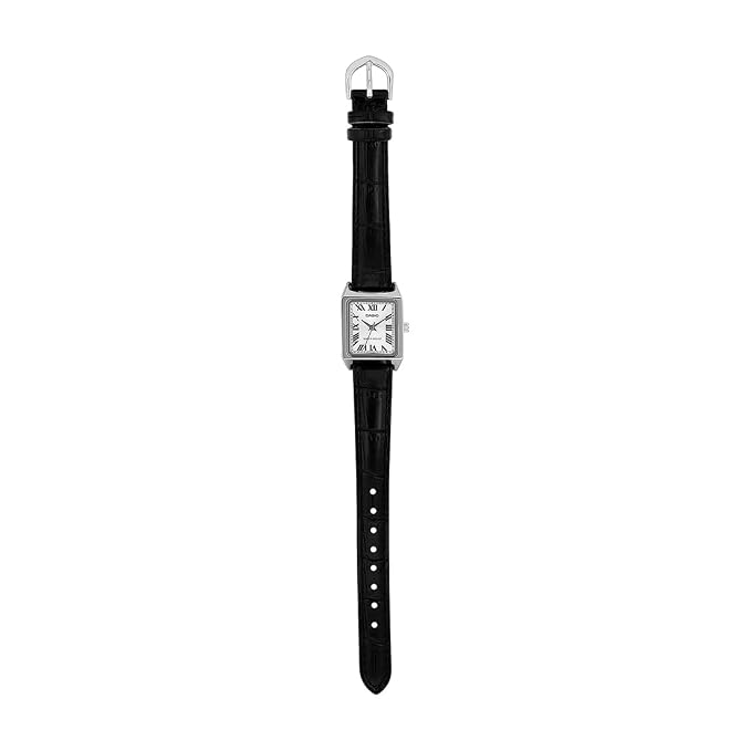 Casio Enticer LTP-V007L-7B1 Women’s Analog Watch, Silver Dial, Leather Strap