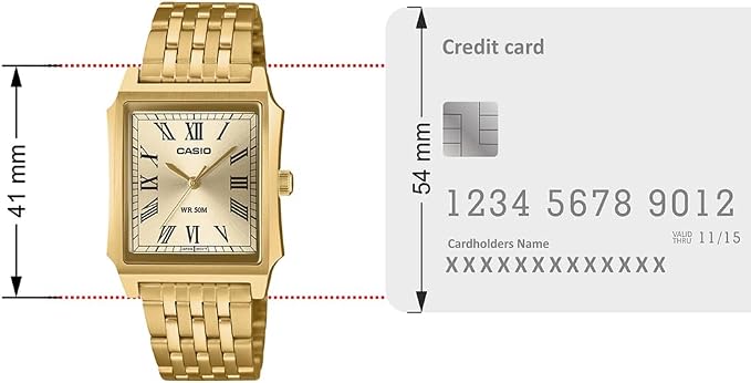 Casio MTP-B190G-9BV Men’s Analog Watch, Gold Dial, Gold Stainless Steel