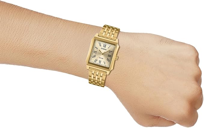 Casio MTP-B190G-9BV Men’s Analog Watch, Gold Dial, Gold Stainless Steel