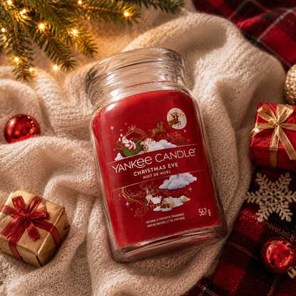Yankee Candle Christmas Eve Large Glass Jar 2 Wick Candle 567g