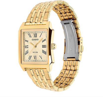 Casio MTP-B190G-9BV Men’s Analog Watch, Gold Dial, Gold Stainless Steel