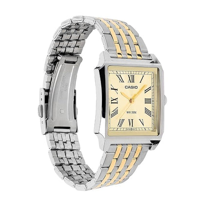 Casio MTP-B190SG-9BV Men’s Analog Watch, Gold Dial, Two-Tone Stainless Steel