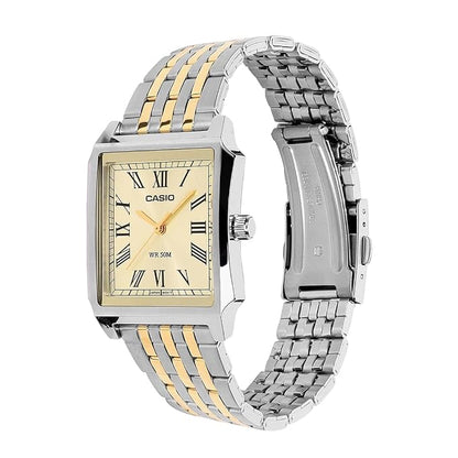 Casio MTP-B190SG-9BV Men’s Analog Watch, Gold Dial, Two-Tone Stainless Steel