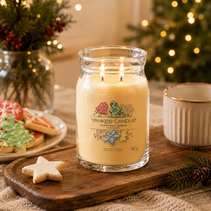Yankee Candle Christmas Cookie Large Glass Jar 2 Wick Candle 567g