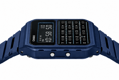 Casio CA-53WF-2B Unisex Calculator Digital Watch, 8-Digit Calculator, Blue
