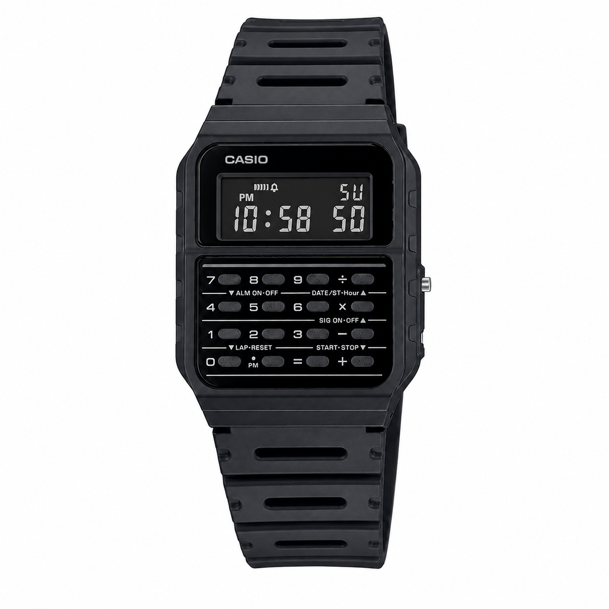 Casio CA-53WF-1B Unisex Calculator Digital Watch, 8-Digit Calculator, Black