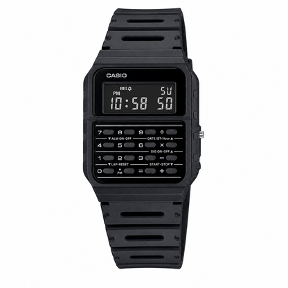 Casio CA-53WF-1B Unisex Calculator Digital Watch, 8-Digit Calculator, Black