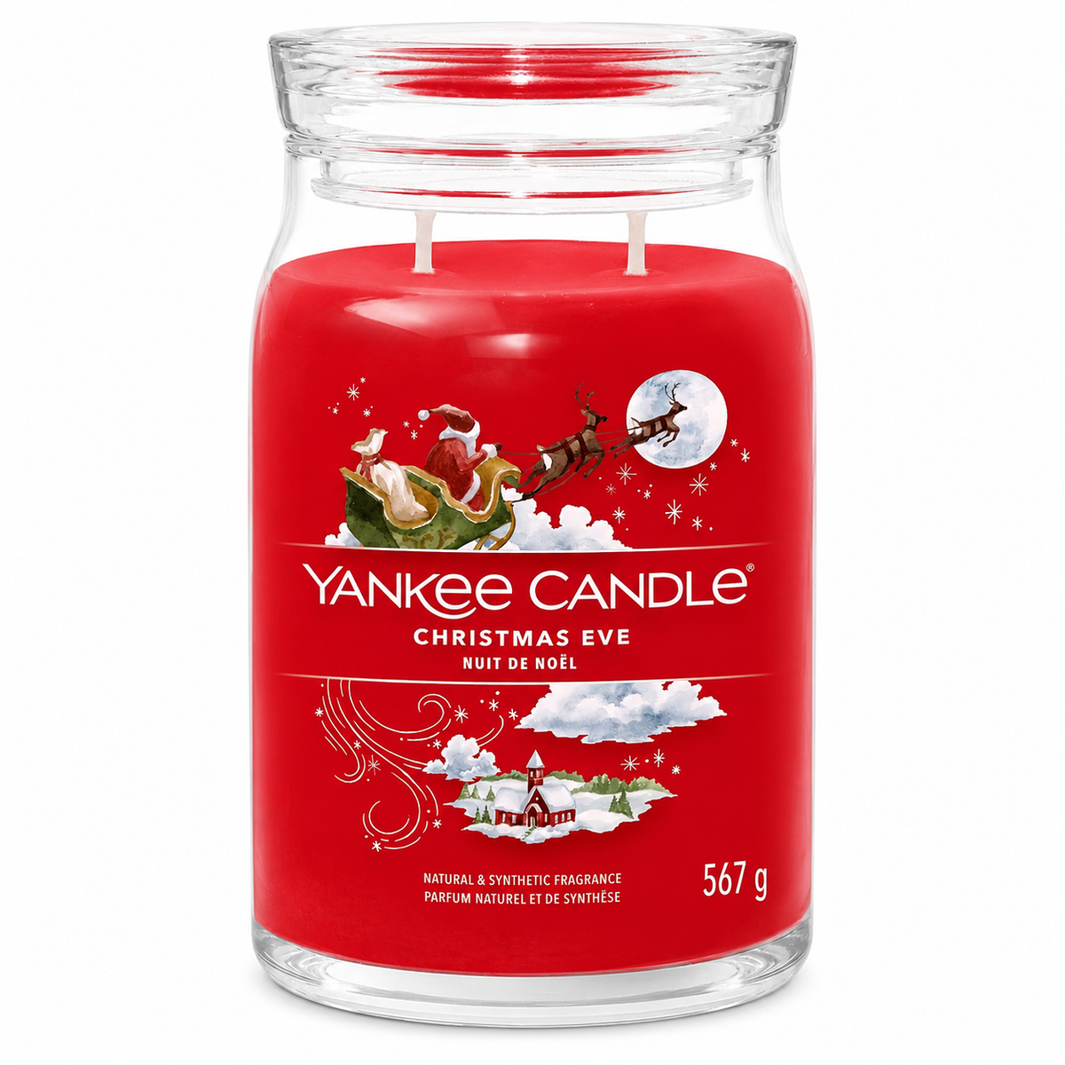 Yankee Candle Christmas Eve Large Glass Jar 2 Wick Candle 567g