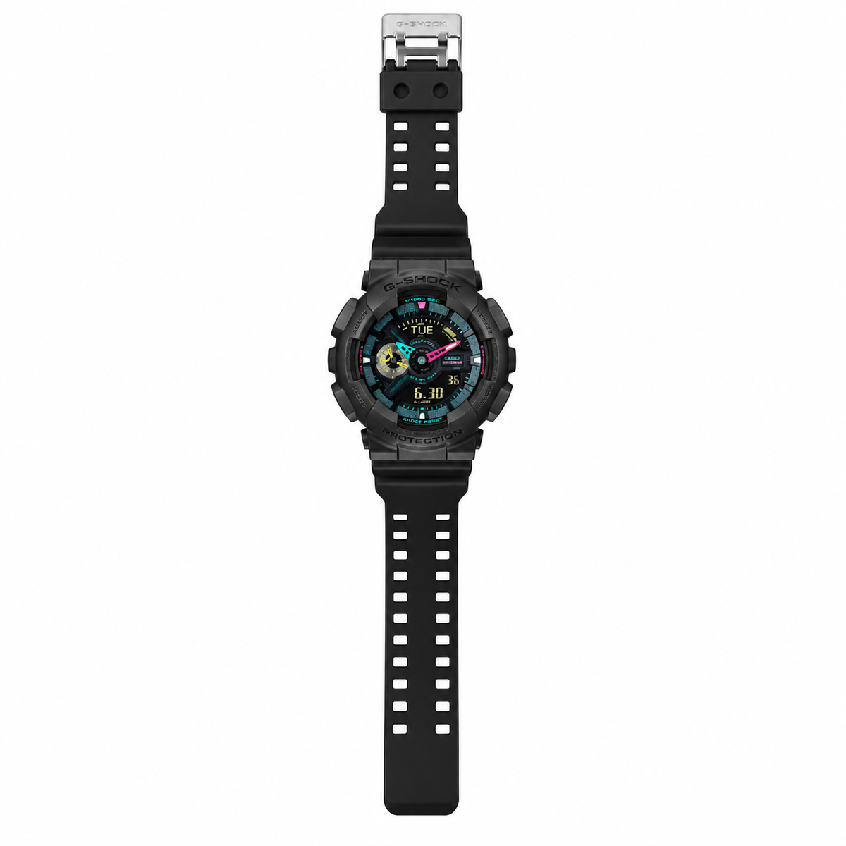 Casio G-SHOCK GA-110MF-1ADR Men’s Analog-Digital Watch, Shock Resistant, Black