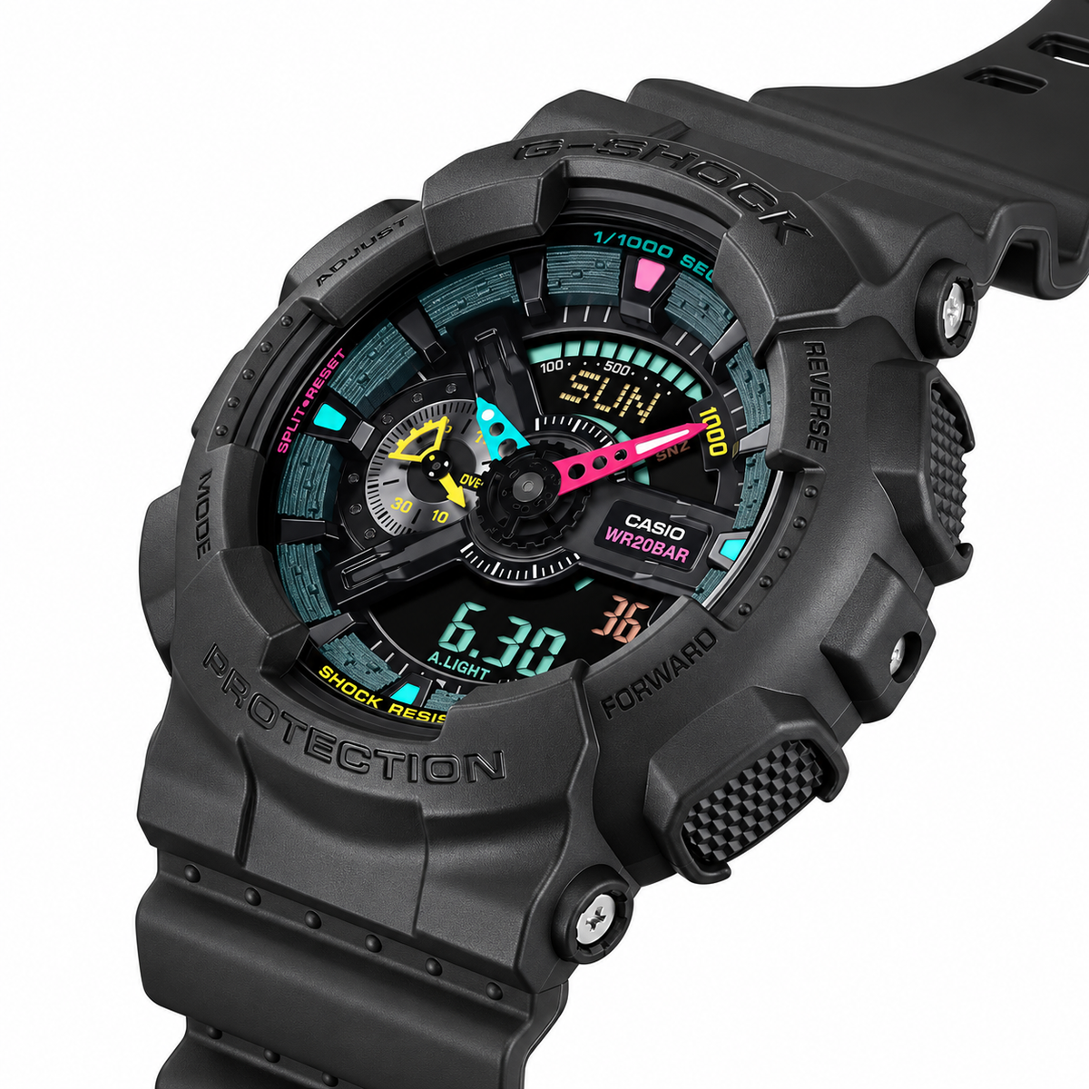 Casio G-SHOCK GA-110MF-1ADR Men’s Analog-Digital Watch, Shock Resistant, Black
