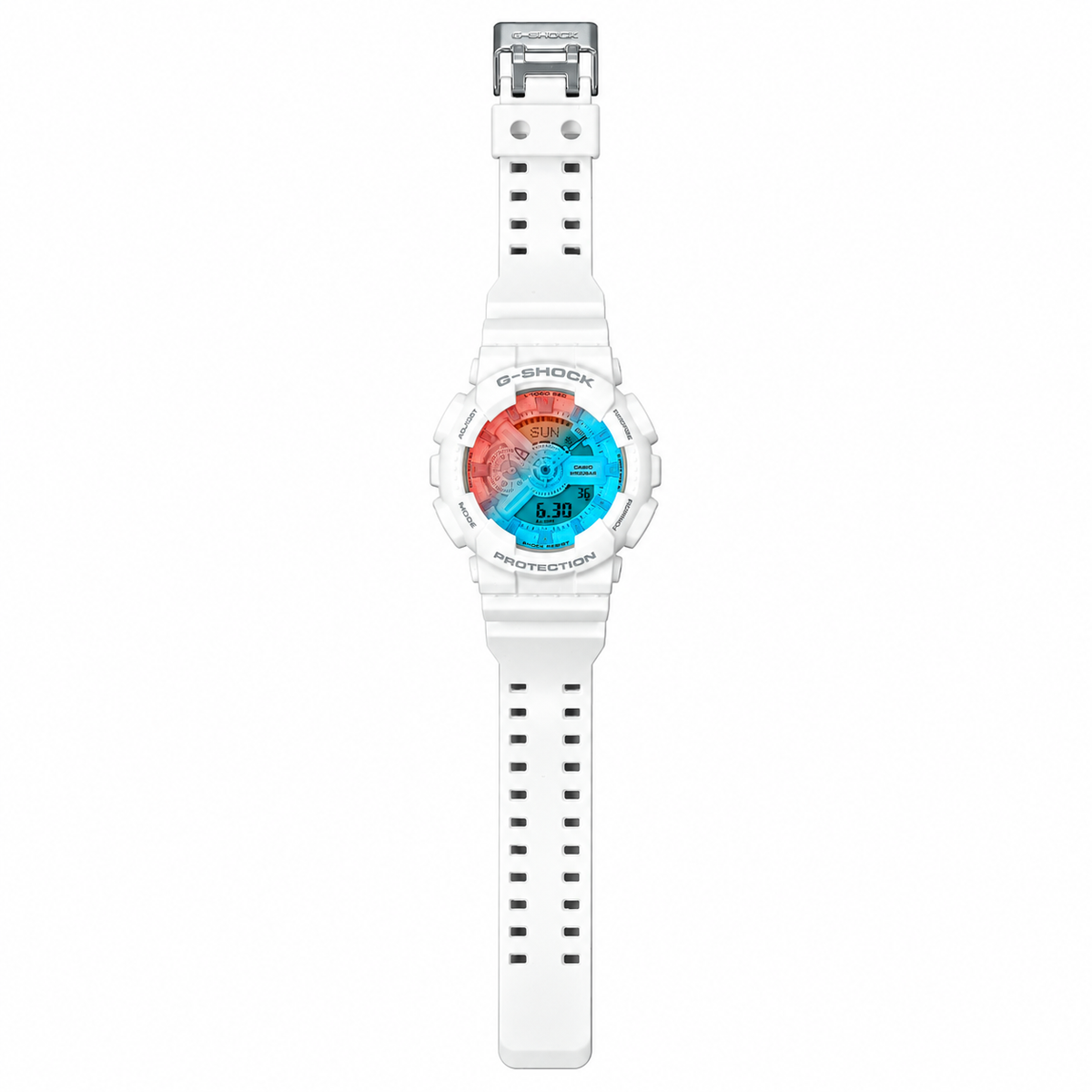 Casio G-SHOCK GA-110TL-7A Beach Time Lapse Analog-Digital Watch, 200M, White