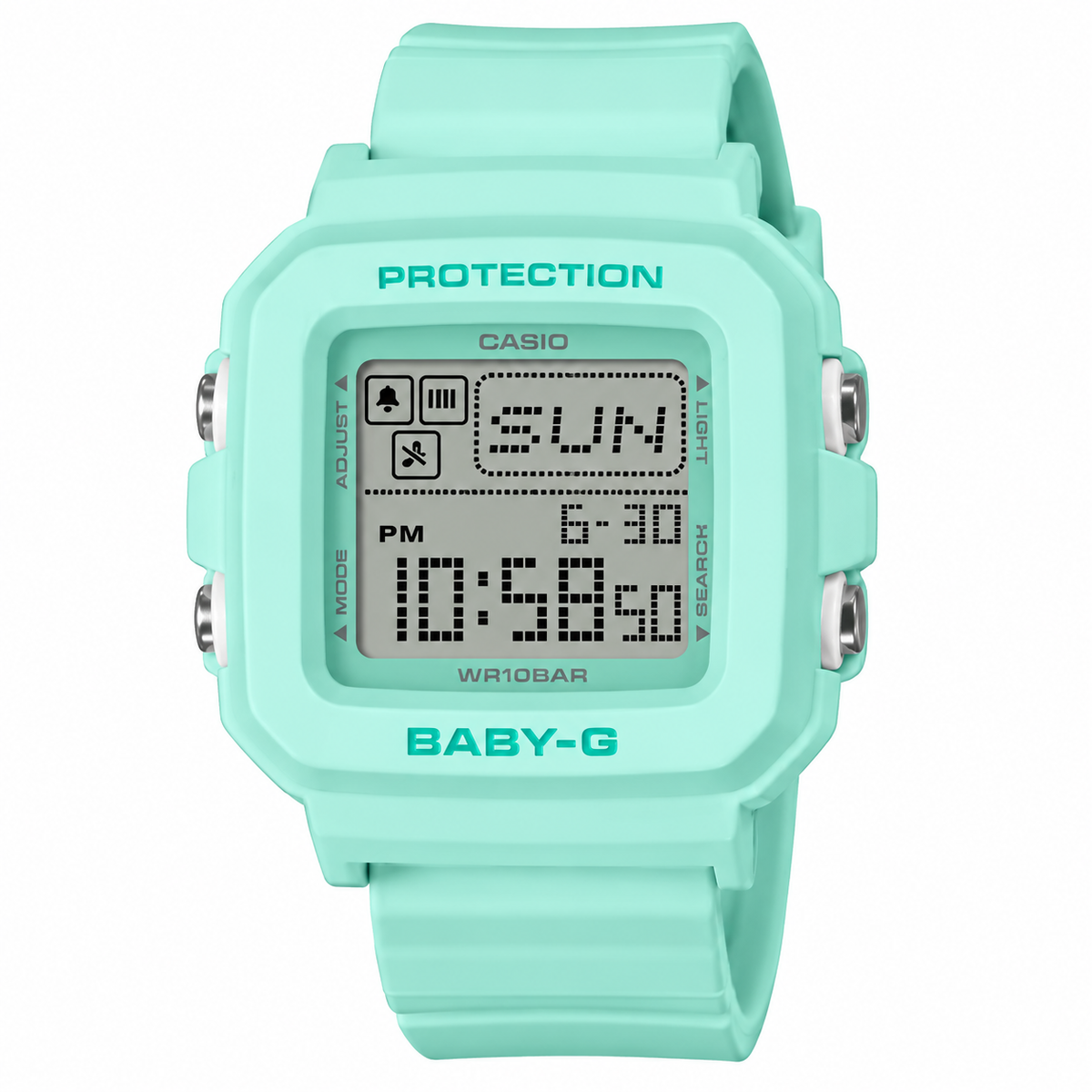 Casio BABY-G BGD-10-3 Digital Watch, 100M Water Resistant, Green