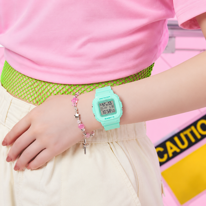Casio BABY-G BGD-10-3 Digital Watch, 100M Water Resistant, Green