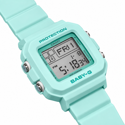Casio BABY-G BGD-10-3 Digital Watch, 100M Water Resistant, Green