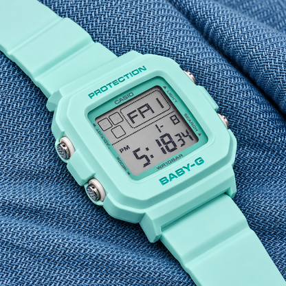 Casio BABY-G BGD-10-3 Digital Watch, 100M Water Resistant, Green