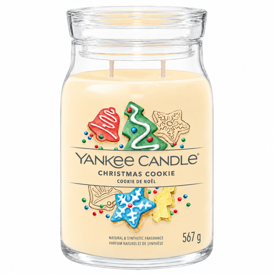 Yankee Candle Christmas Cookie Large Glass Jar 2 Wick Candle 567g