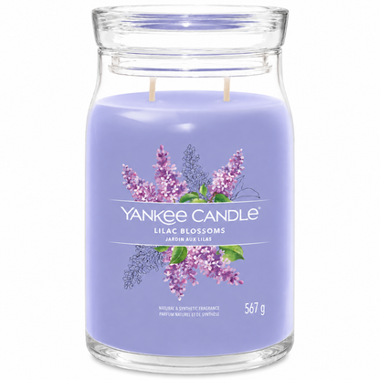 Yankee Candle Lilac Blossoms Large Glass Jar 2 Wick Candle 567g