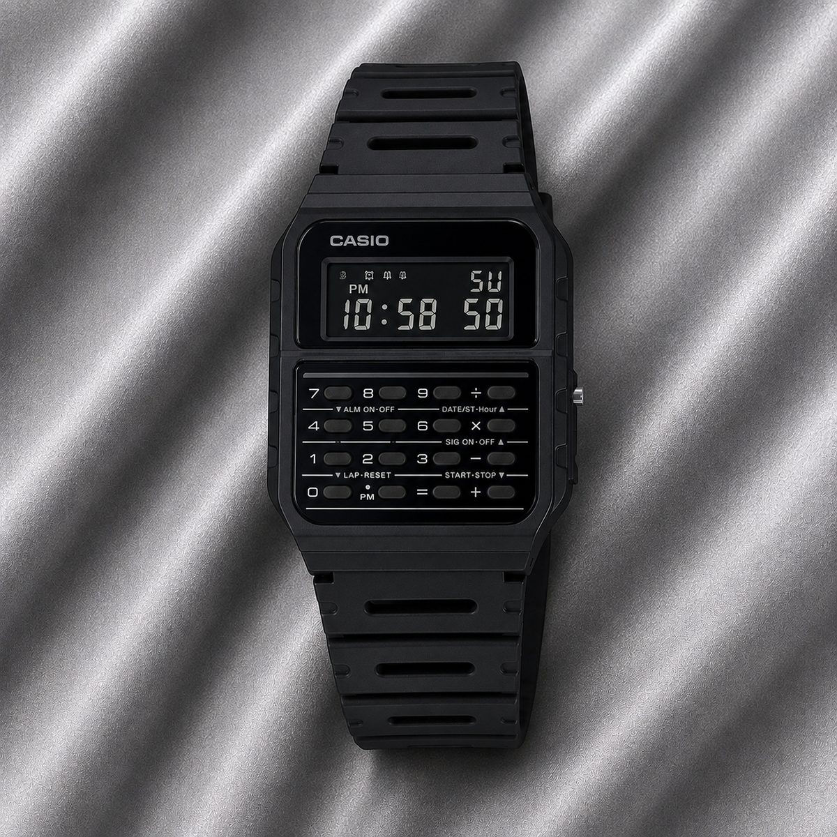 Casio CA-53WF-1B Unisex Calculator Digital Watch, 8-Digit Calculator, Black