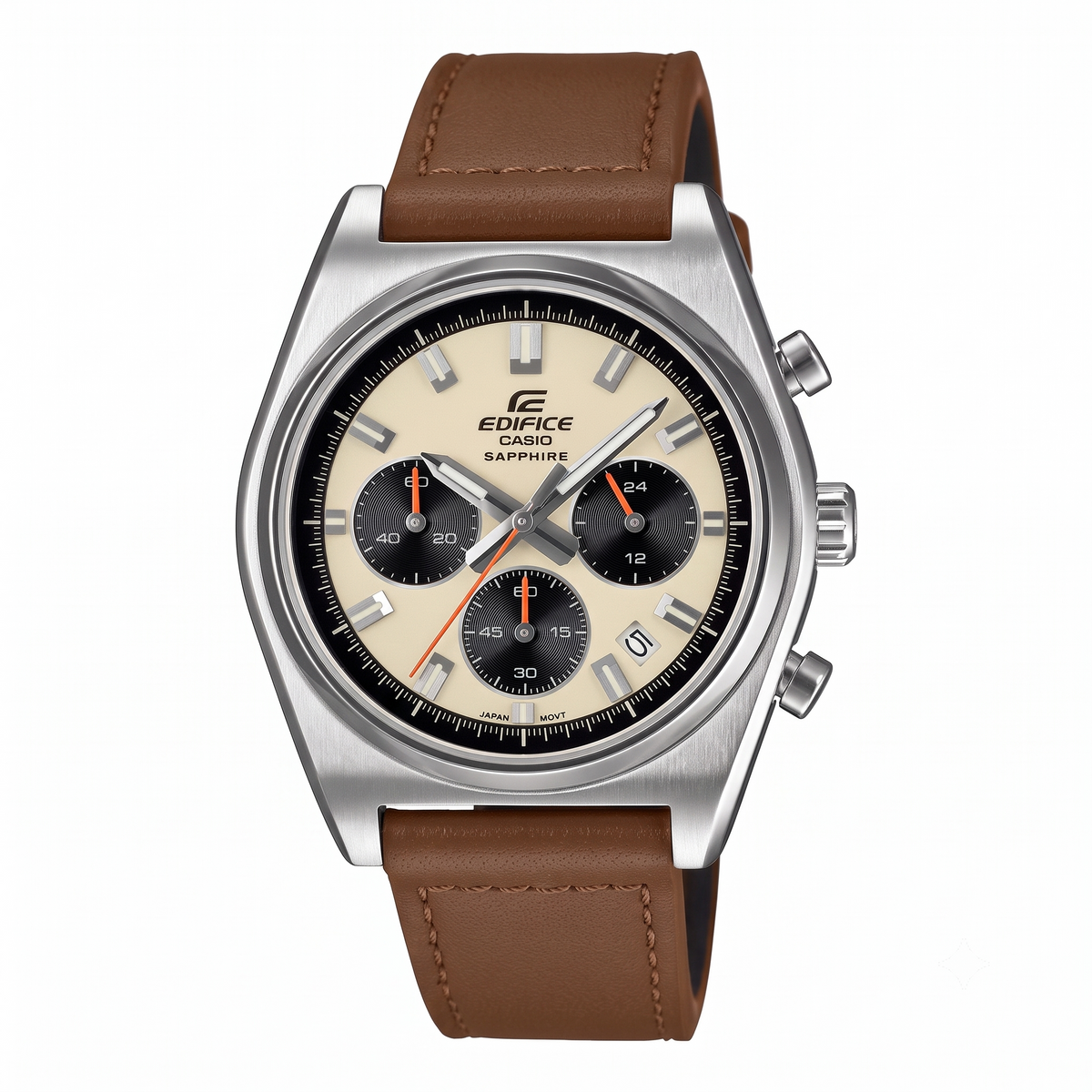 Casio Edifice EFB-730L-7AV Men’s Analog Watch, Chronograph, 100M, Cream