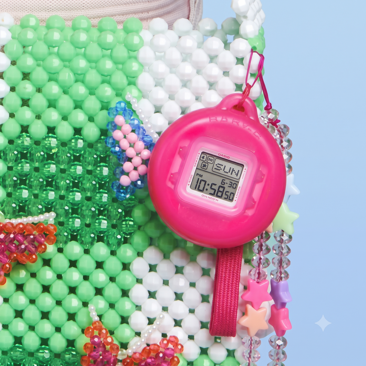 Casio BABY-G BGD-10K-6 Digital Watch & Holder Set, 100M
