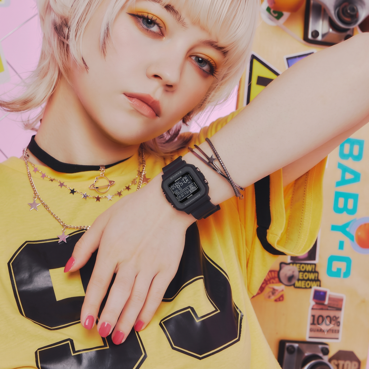 Casio BABY-G BGD-10-1 Digital Watch, 100M Water Resistant, Black