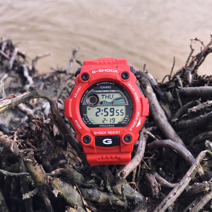 G-SHOCK G-7900A-4DR Men’s Digital Watch, 200M, Moon & Tide Graph, Red