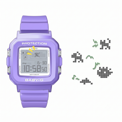 Casio BABY-G BGD-10K-6 Digital Watch & Holder Set, 100M