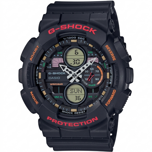Casio G-SHOCK GA-140-1A4 Men’s Analog-Digital Watch, 200M, Black