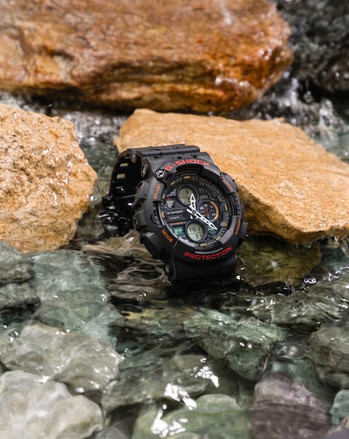 Casio G-SHOCK GA-140-1A4 Men’s Analog-Digital Watch, 200M, Black