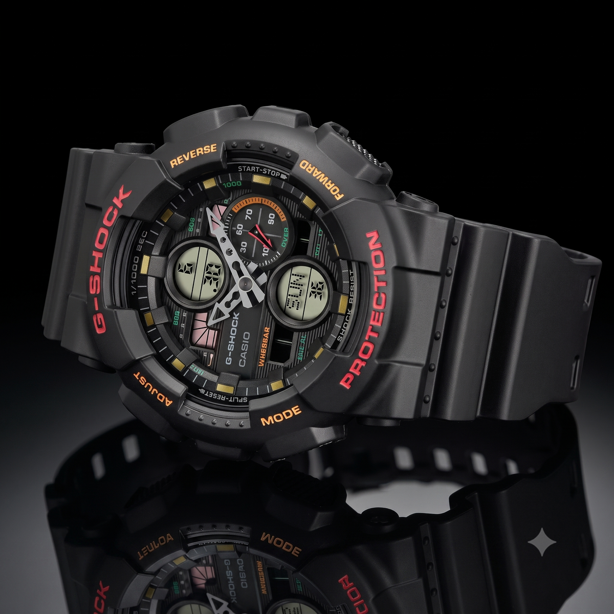 Casio G-SHOCK GA-140-1A4 Men’s Analog-Digital Watch, 200M, Black