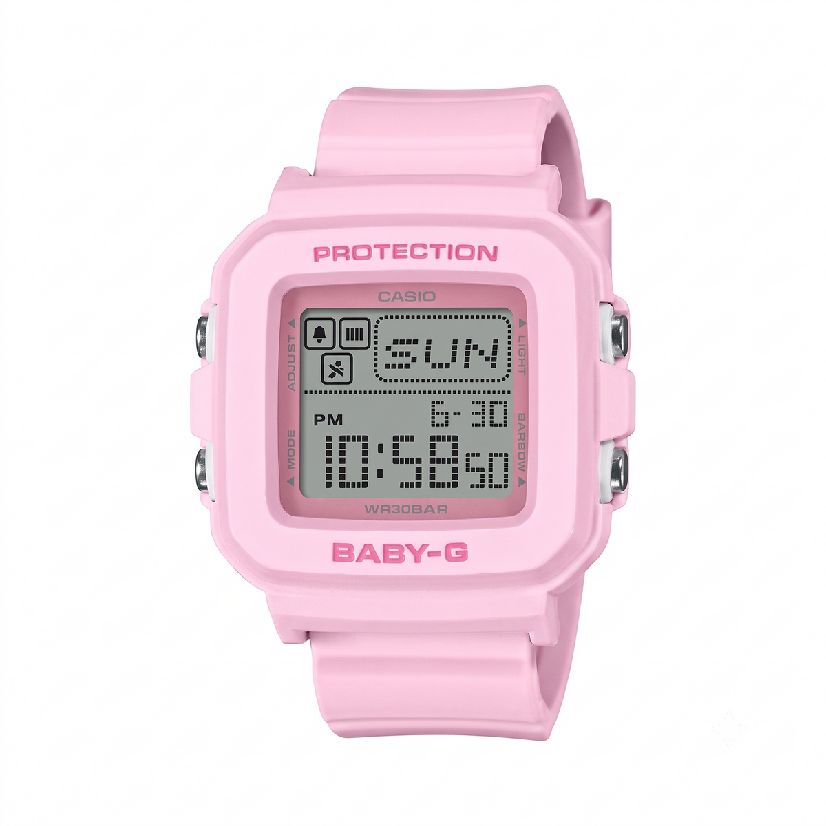 Casio BABY-G BGD-10-4 Digital Watch, 100M Water Resistant, Pink