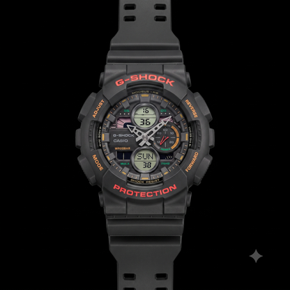 Casio G-SHOCK GA-140-1A4 Men’s Analog-Digital Watch, 200M, Black