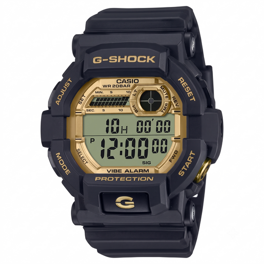 Casio G-SHOCK GD-350GB-1 Digital Watch, 200M, Vibration & Flash Alerts, Black
