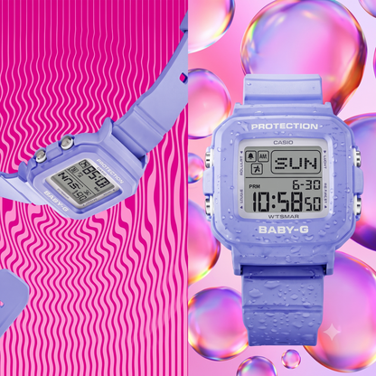 Casio BABY-G BGD-10K-6 Digital Watch & Holder Set, 100M