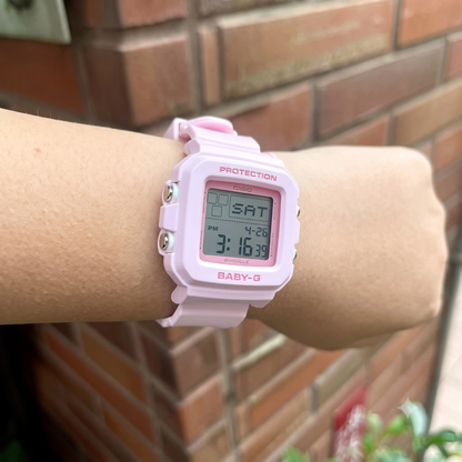 Casio BABY-G BGD-10-4 Digital Watch, 100M Water Resistant, Pink