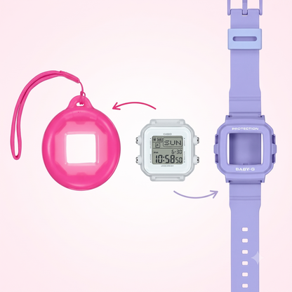 Casio BABY-G BGD-10K-6 Digital Watch & Holder Set, 100M