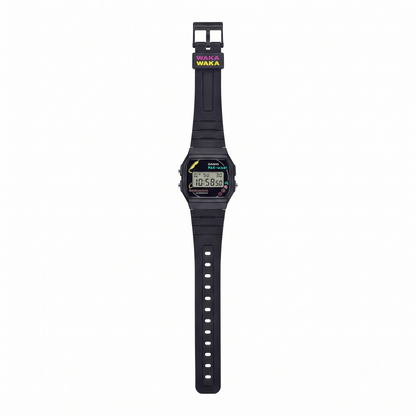 Casio F-91WPC-1A PAC-MAN Collaboration Digital Unisex Watch, Alarm, Black