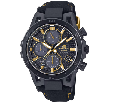 Casio Edifice EFS-S640ZE-1A Men’s Chronograph Watch, 50th Anniversary Limited Edition, Black & Gold