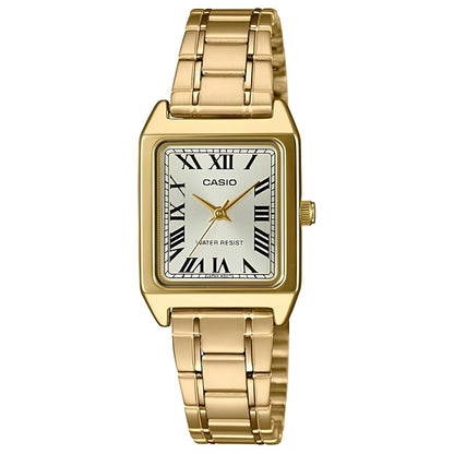Casio LTP-V007G-9B Women’s Analog Watch, Gold Tone, Roman Dial, Stainless Steel