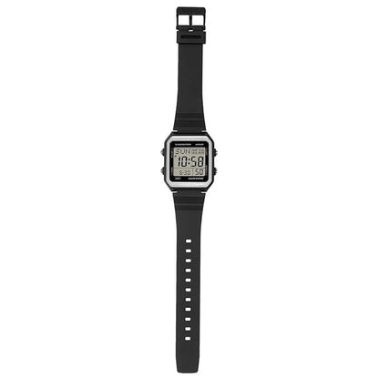 Casio W-221H-1AV Unisex Digital Watch, World Time, 10-Year Battery, Black