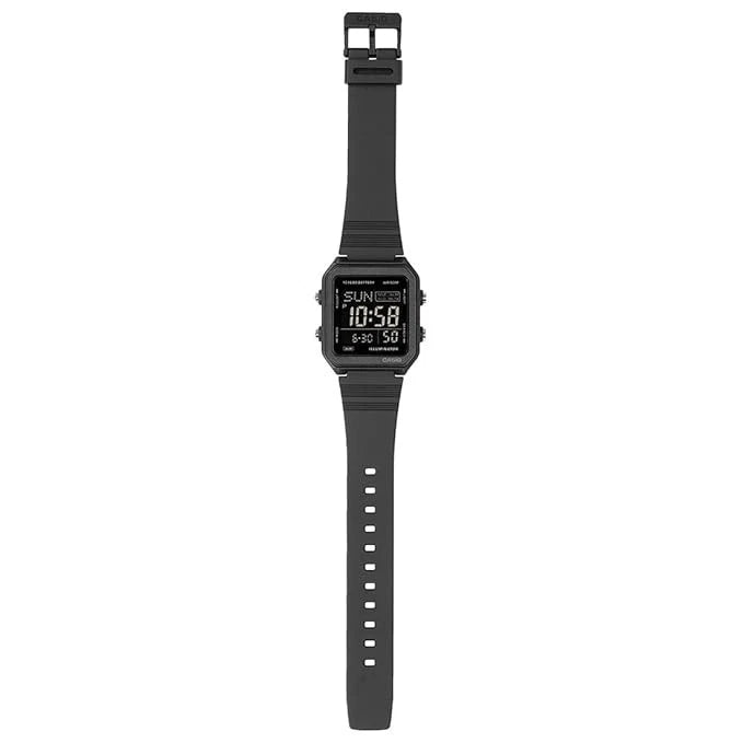 Casio W-221H-1BV Unisex Digital Watch, World Time, Black