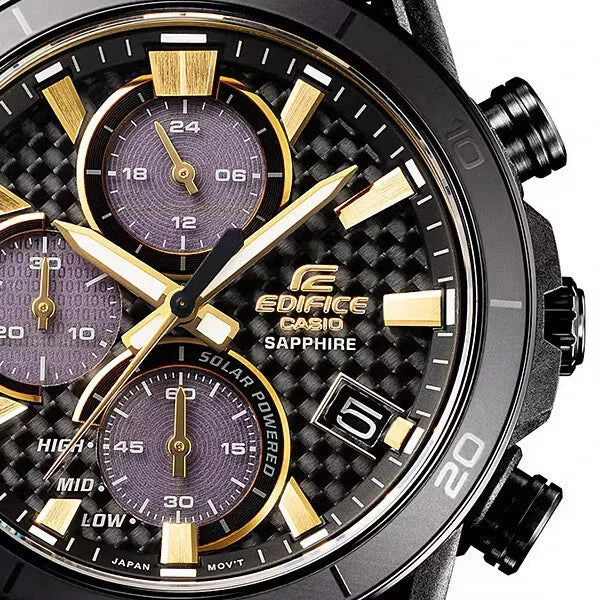 Casio Edifice EFS-S640ZE-1A Men’s Chronograph Watch, 50th Anniversary Limited Edition, Black & Gold