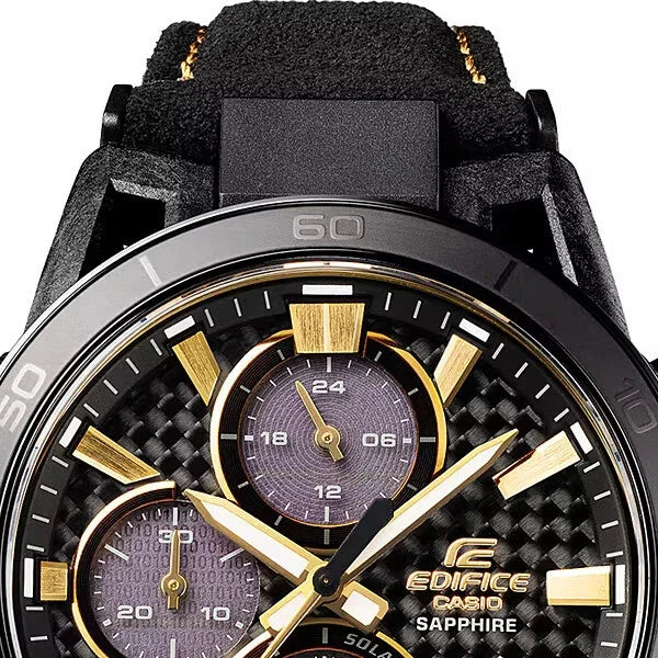 Casio Edifice EFS-S640ZE-1A Men’s Chronograph Watch, 50th Anniversary Limited Edition, Black & Gold