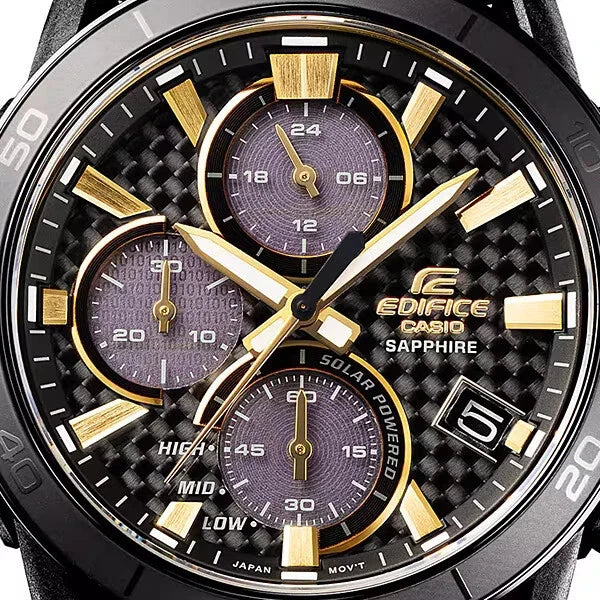 Casio Edifice EFS-S640ZE-1A Men’s Chronograph Watch, 50th Anniversary Limited Edition, Black & Gold