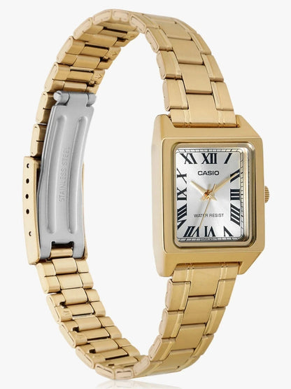 Casio LTP-V007G-9B Women’s Analog Watch, Gold Tone, Roman Dial, Stainless Steel