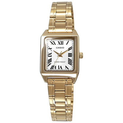 Casio LTP-V007G-9B Women’s Analog Watch, Gold Tone, Roman Dial, Stainless Steel